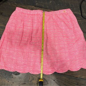 Lilly Pulitzer pink and White Bubble Mini Skirt